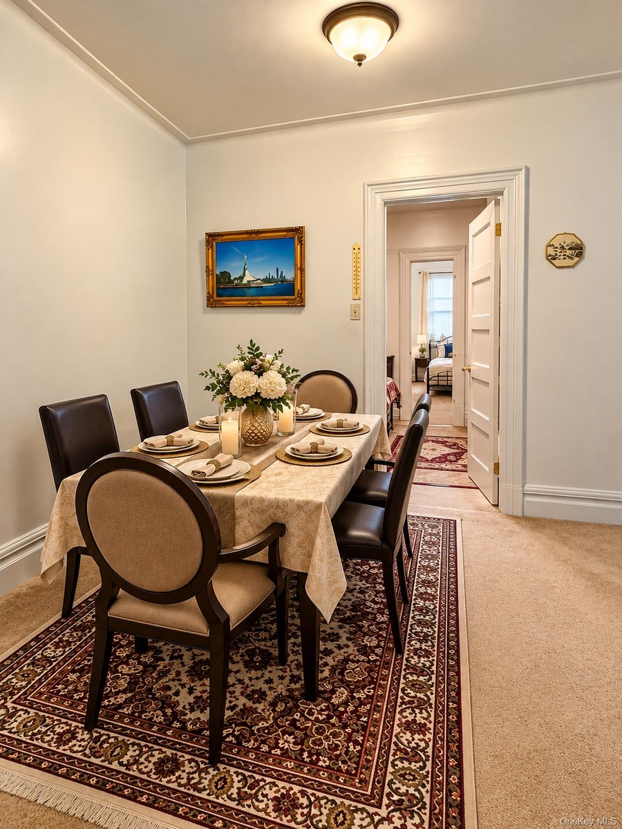 Upper level dining room.