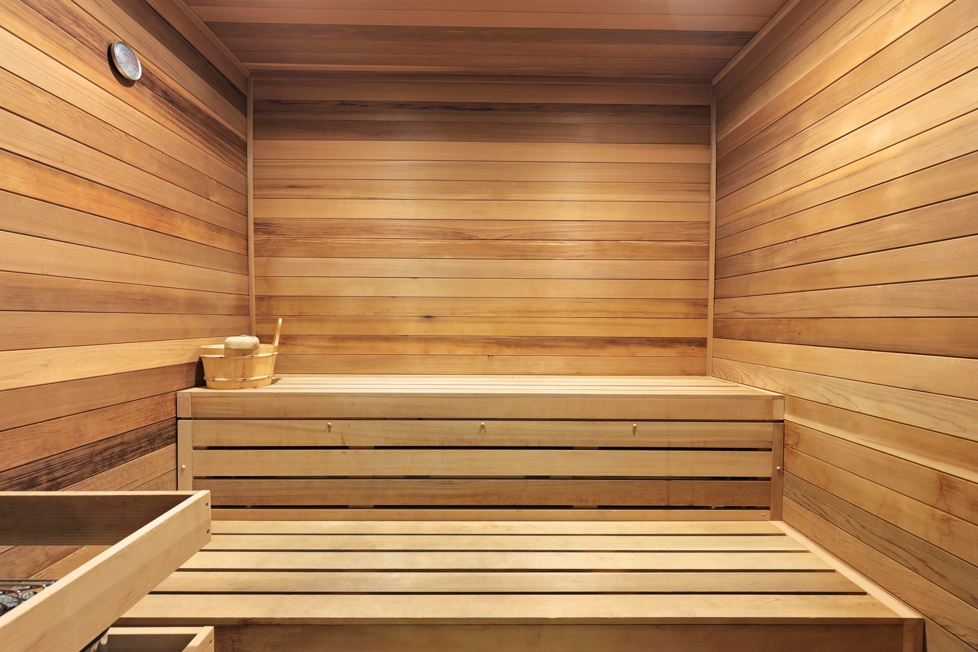 His and Hers locker rooms provide both steam rooms and saunas for residents and their guests.