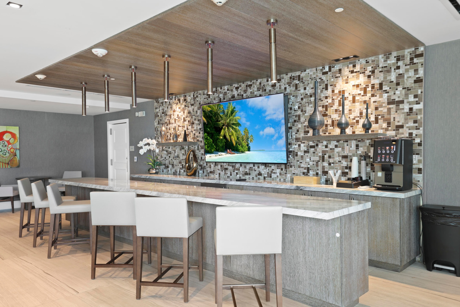 Sabbia is the flagship luxury condo building sitting on the sand in Pompano Beach. Residents & guests can enjoy a private beach, resort style pool, st