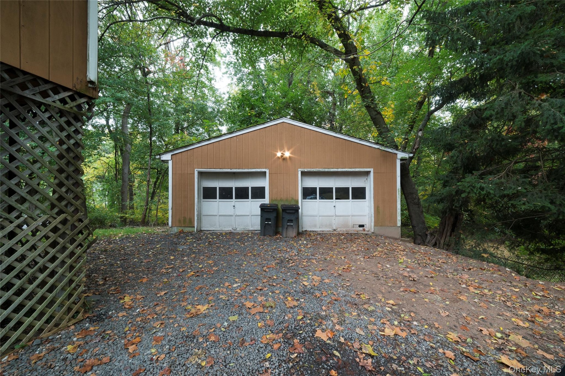 Two car garage