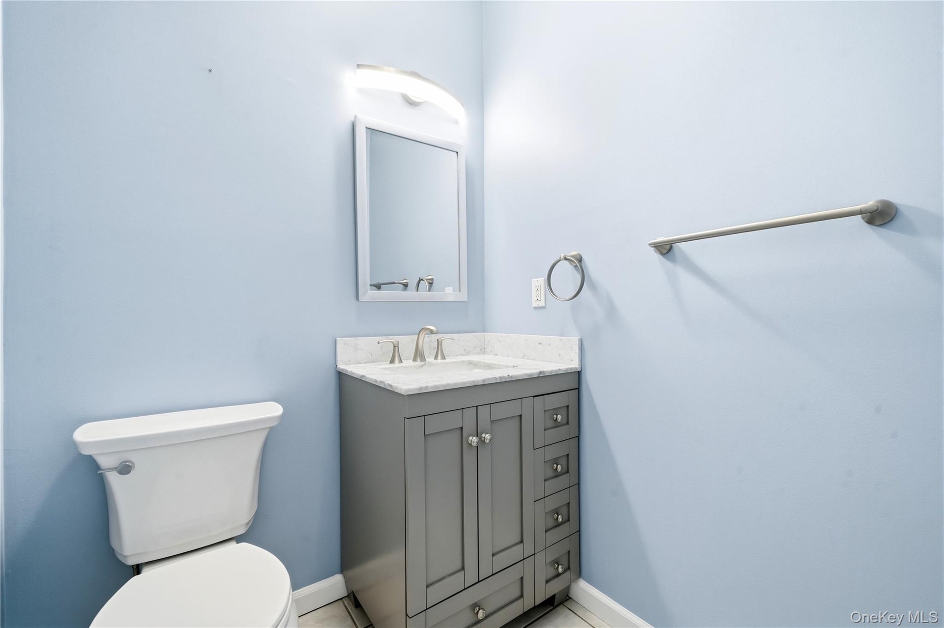 first floor half bath