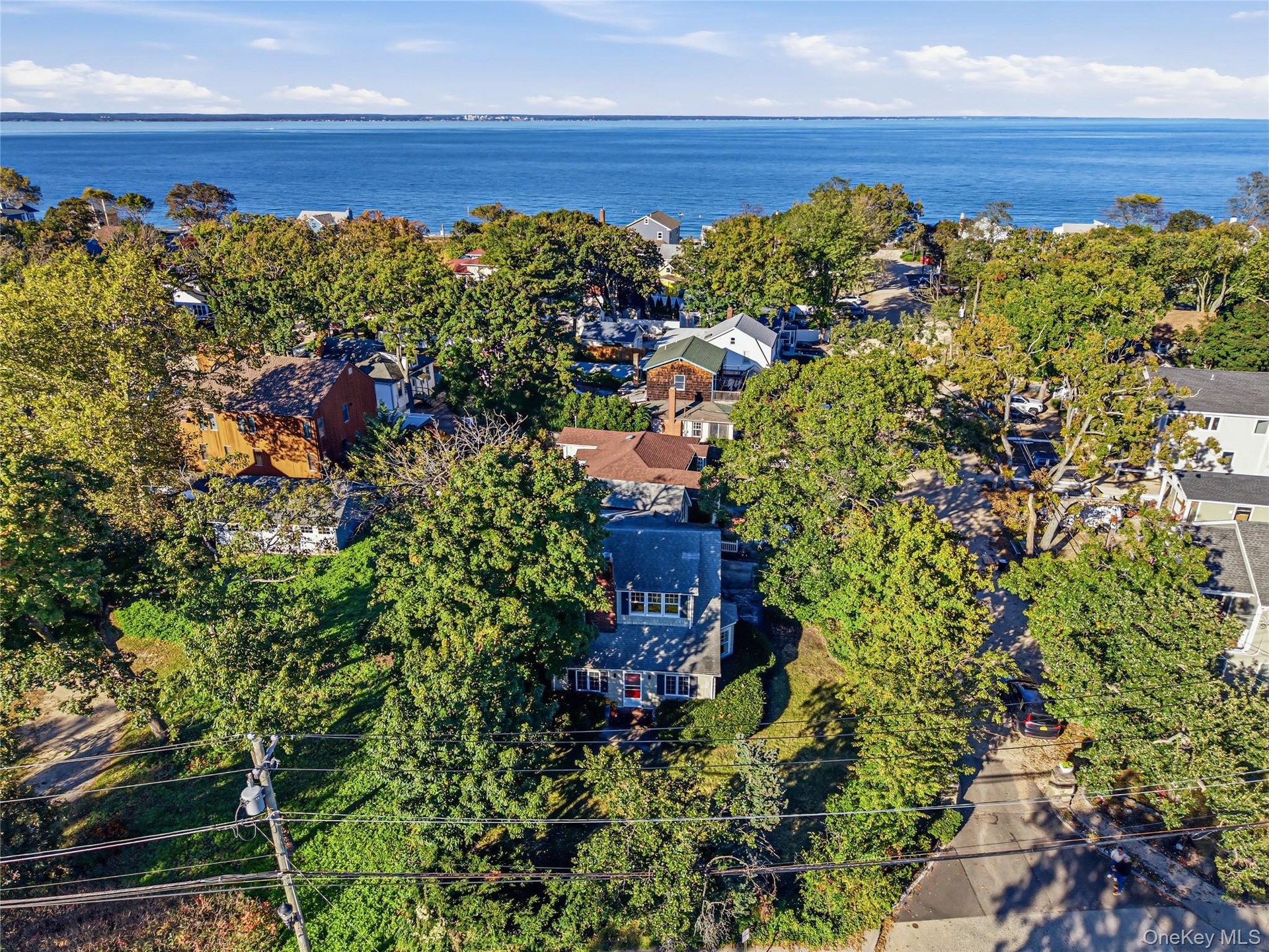 Aerial view showing proximity to the LI Sound