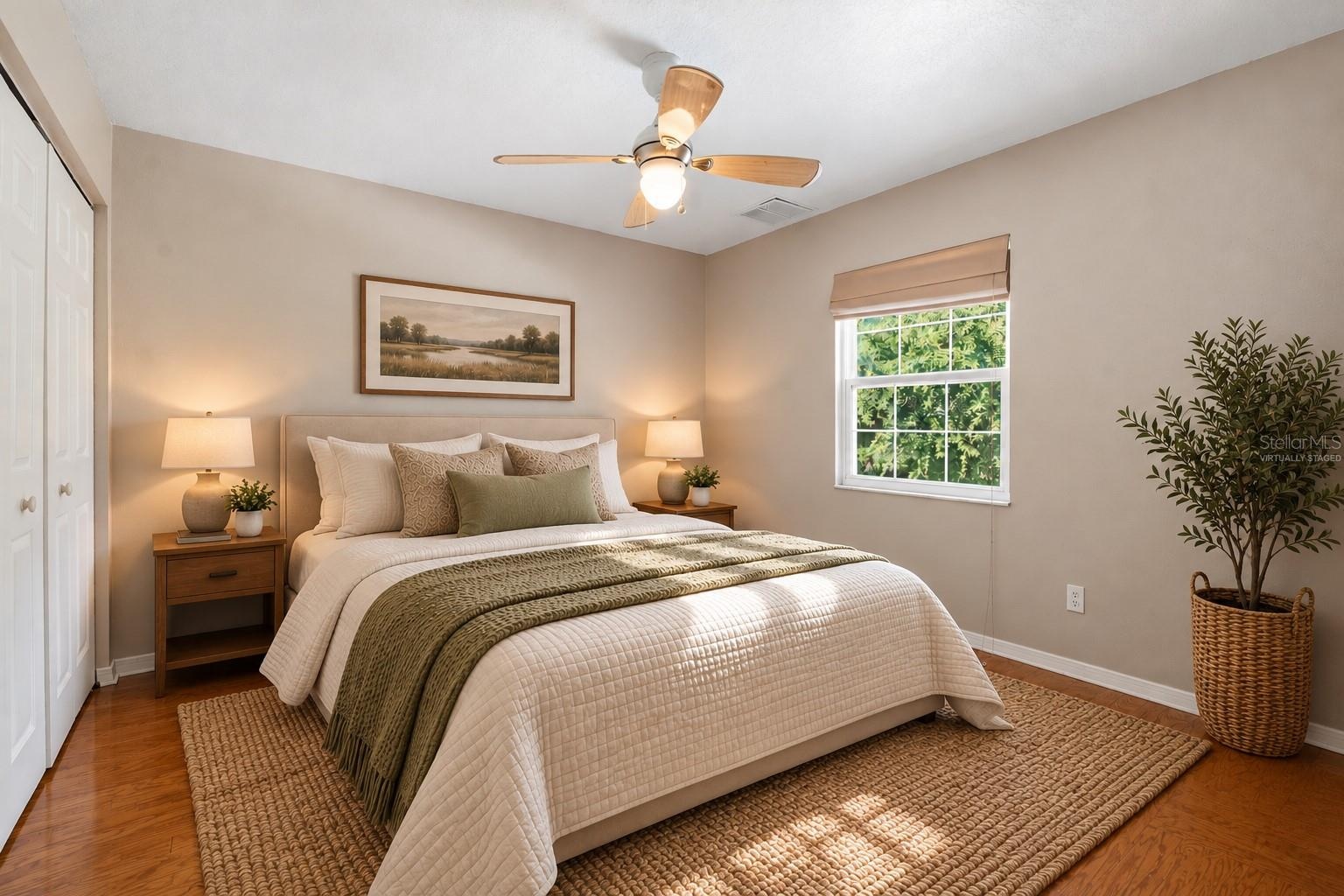 Bed Virtually Staged