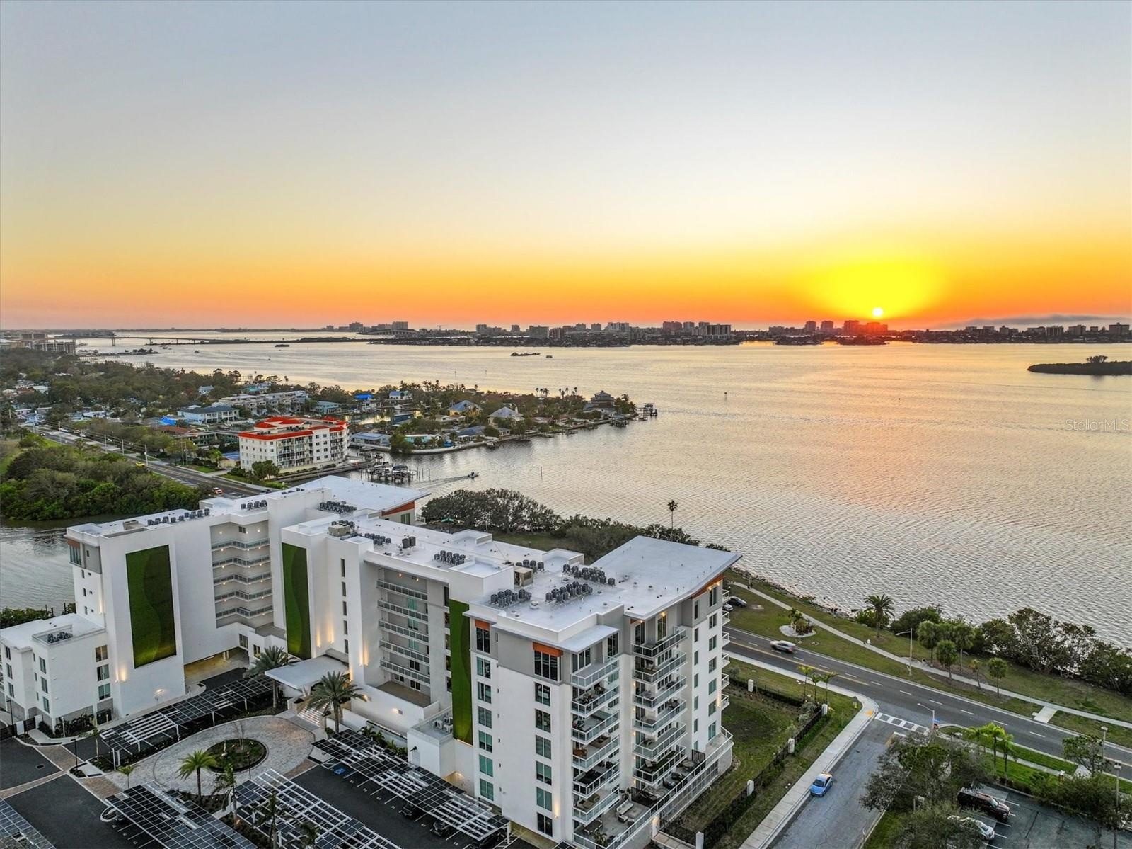 sunset view over the gulf