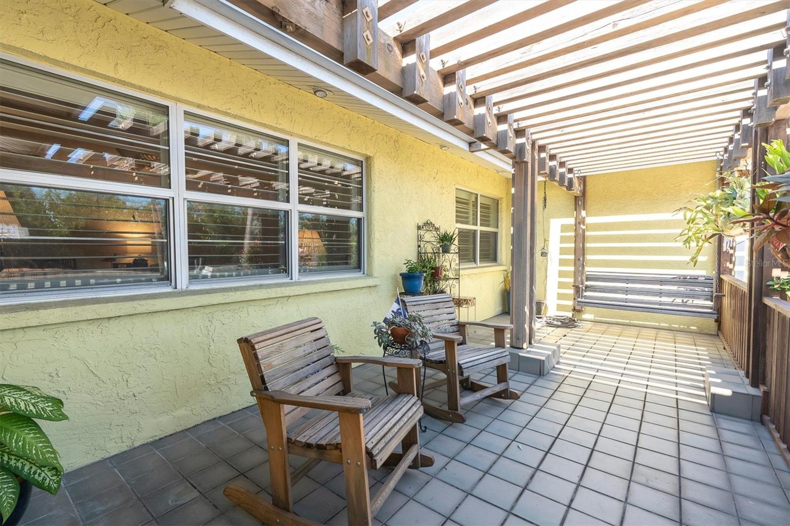 Great place to sit with the dogs or grandkids and relax in the shade