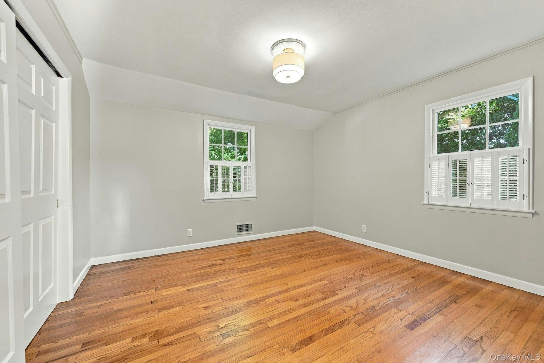 Large double closet.
