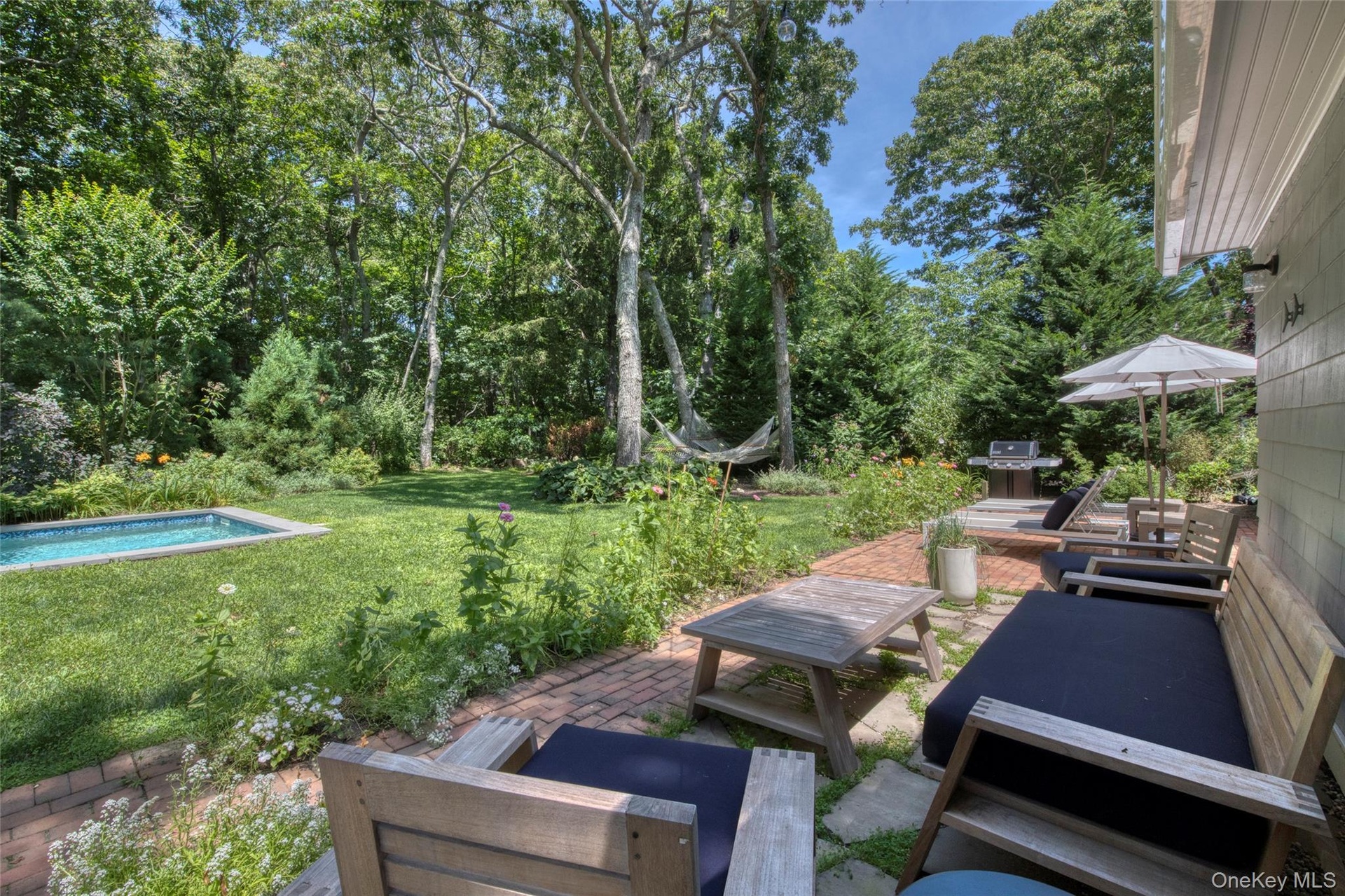 rear pool side patio