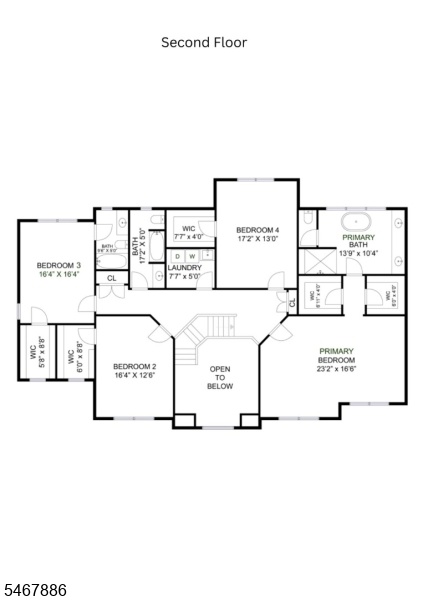 Floor Plan - Second Floor