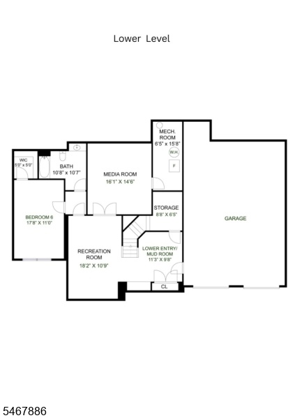 Floor Plan - Lower Level