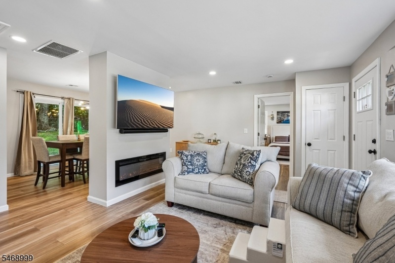 Living Room with Fire Place