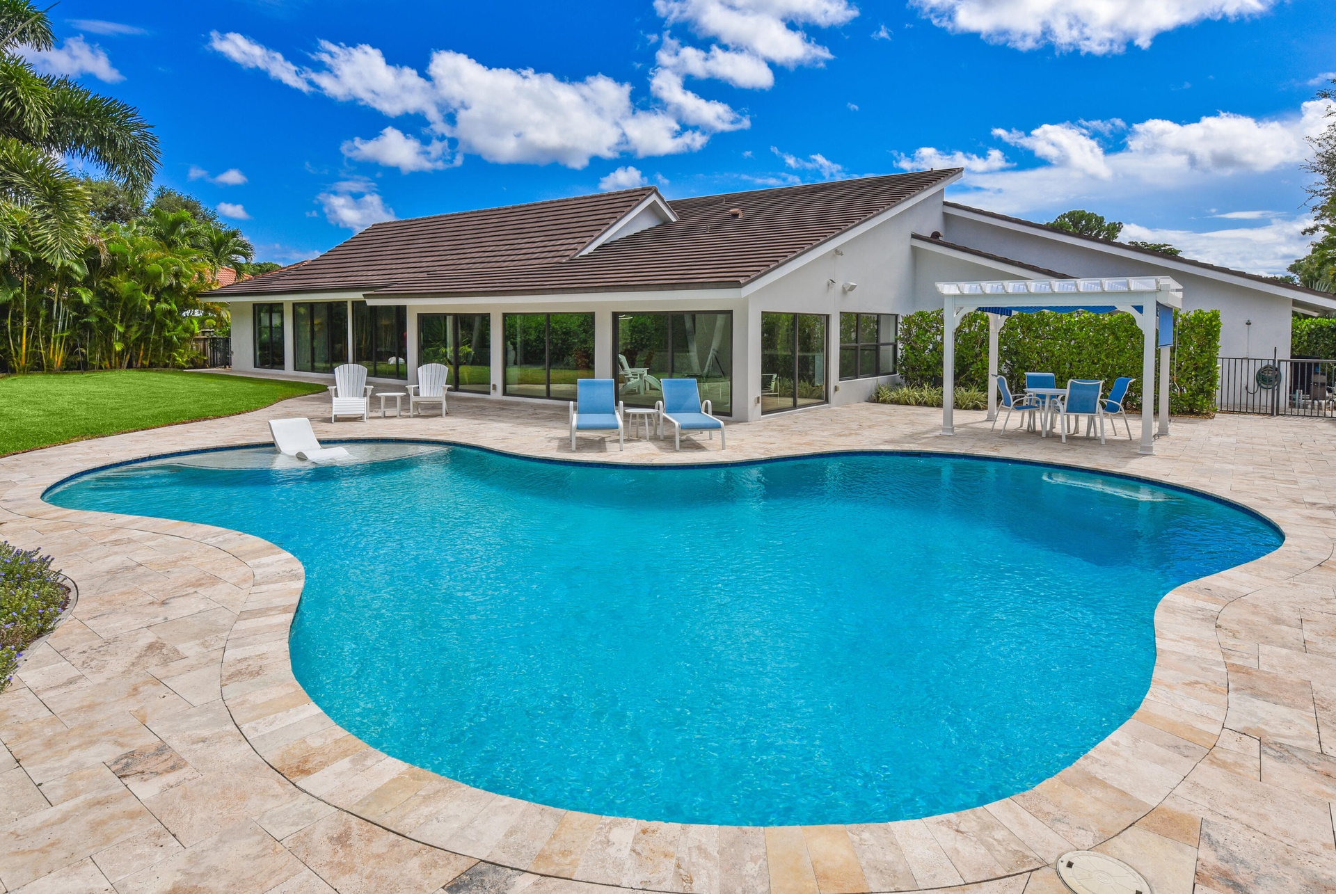 Custom design large pool