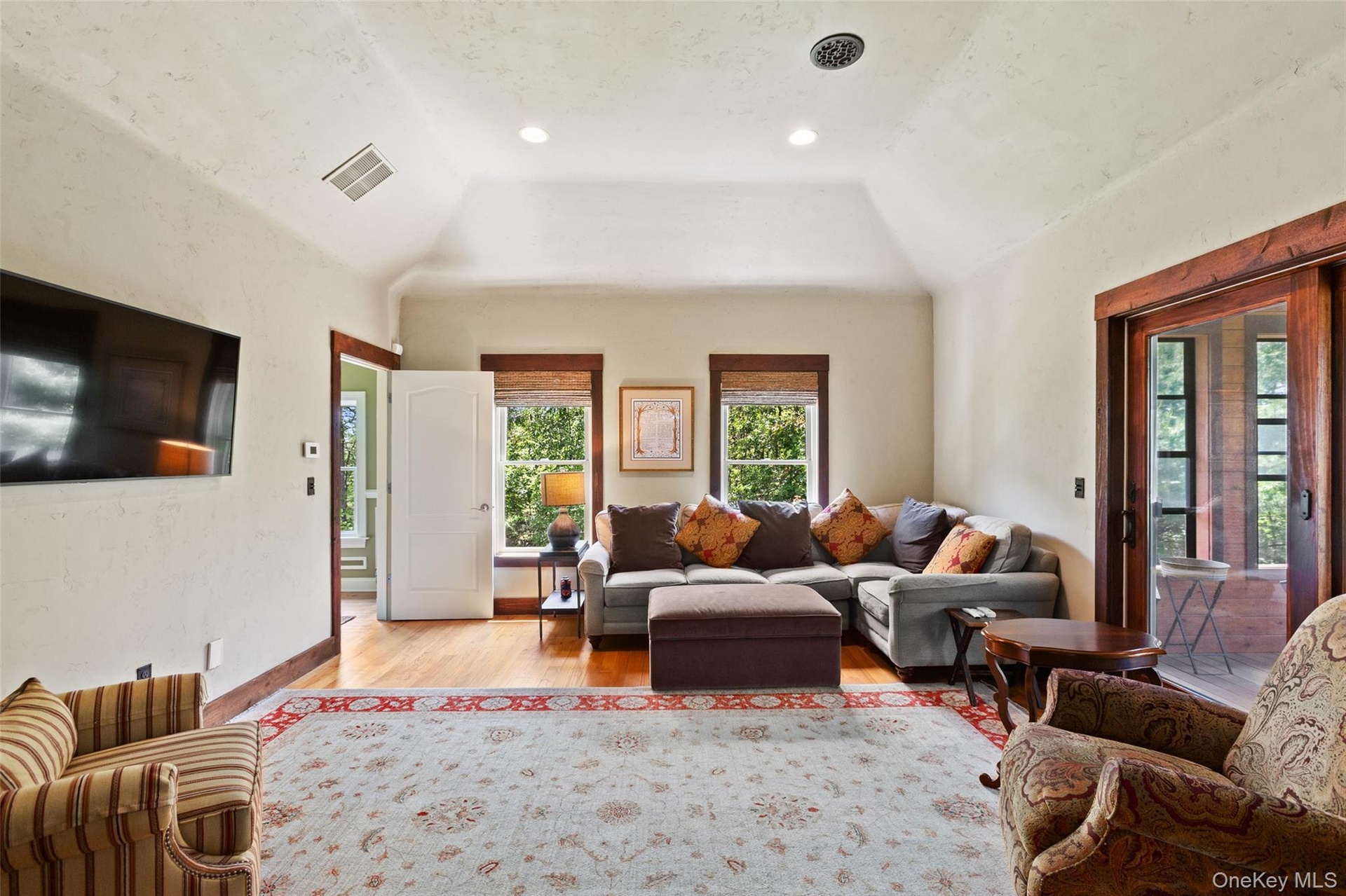 Huge Primary bedroom with tray ceilings