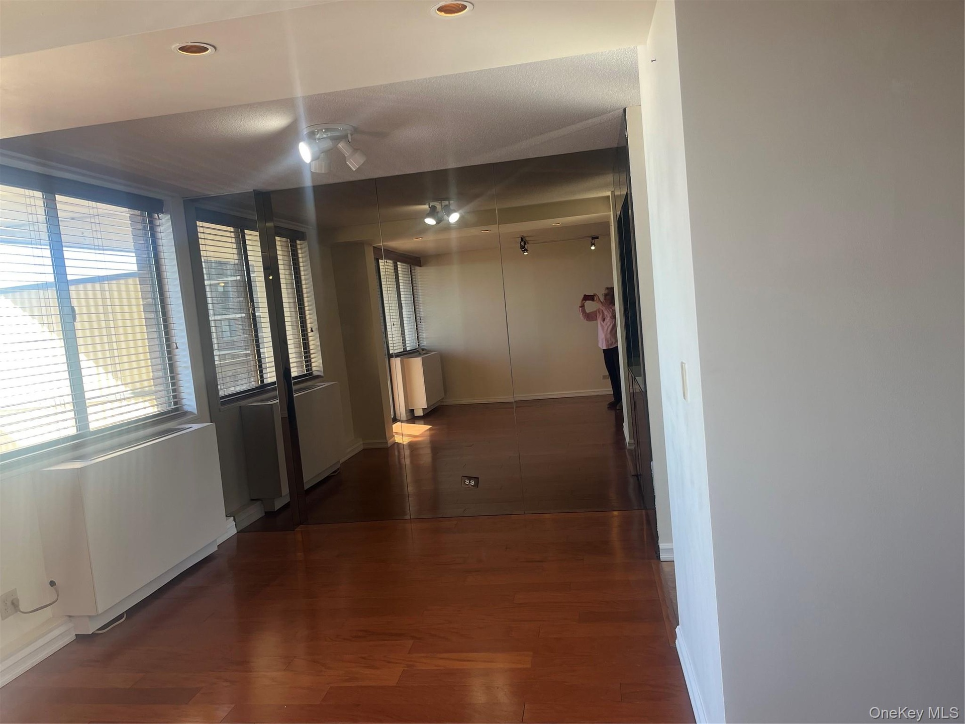 Dining room with window.