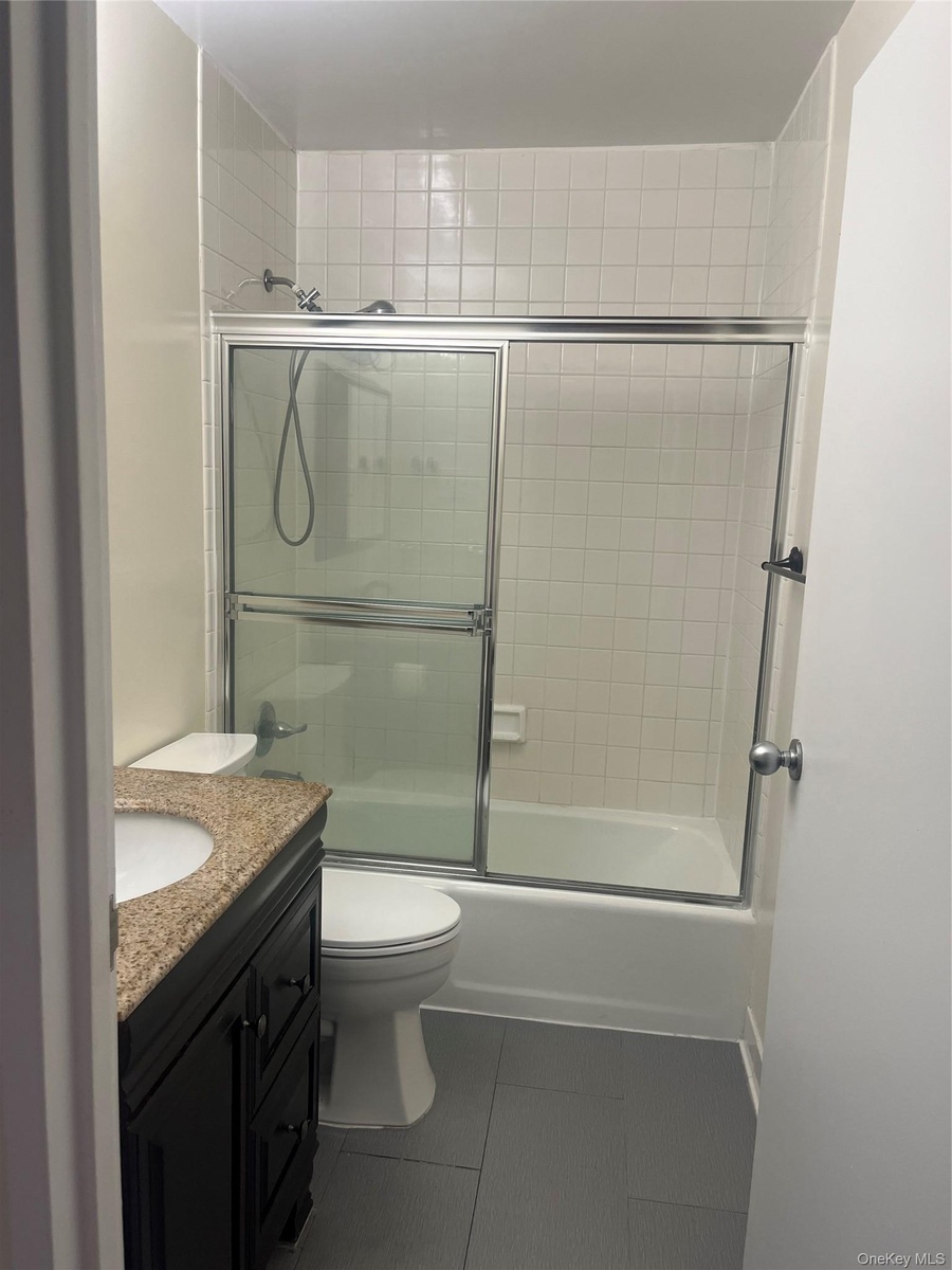 Renovated bathroom.