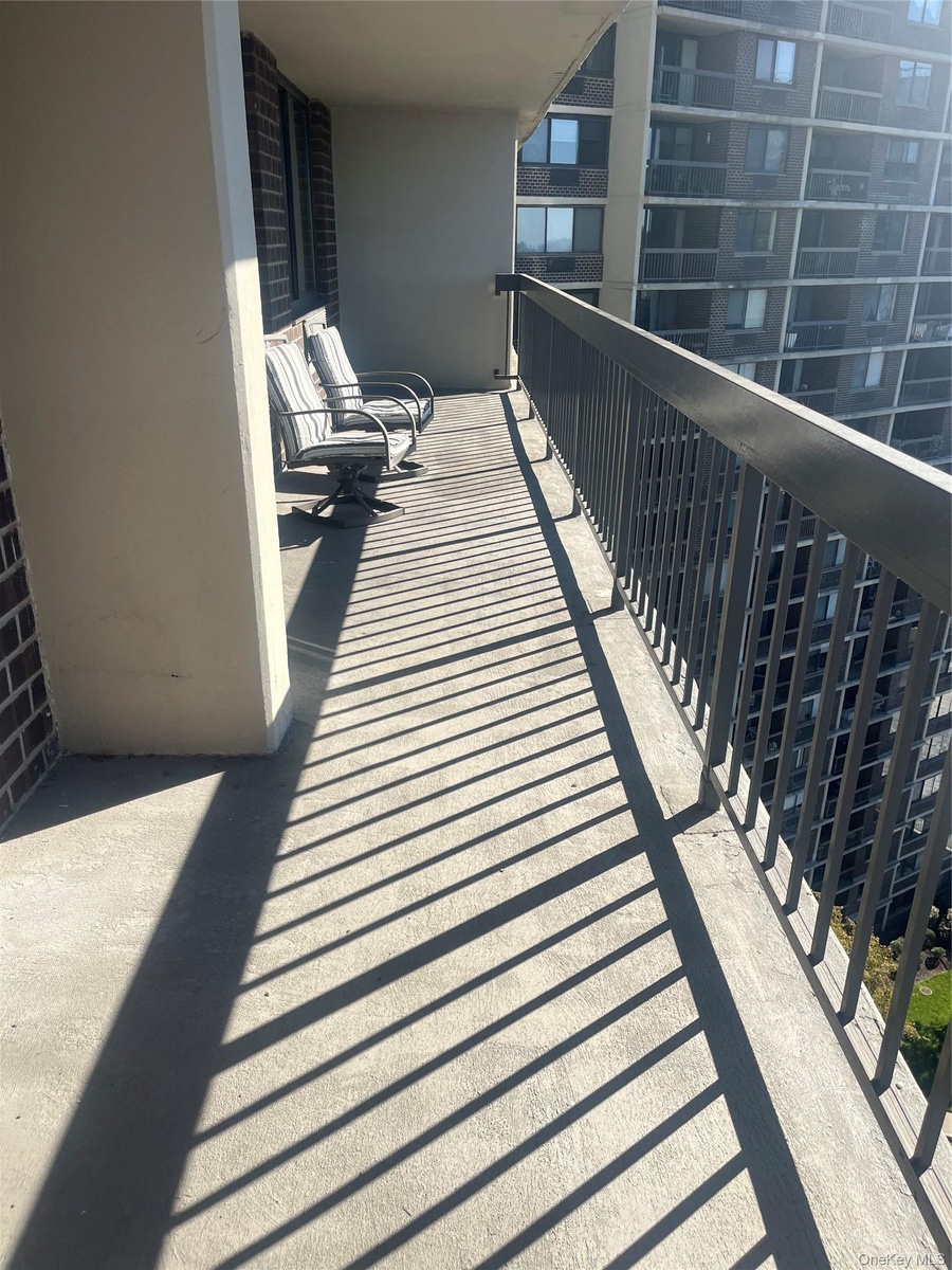 Extra large oversized terrace.