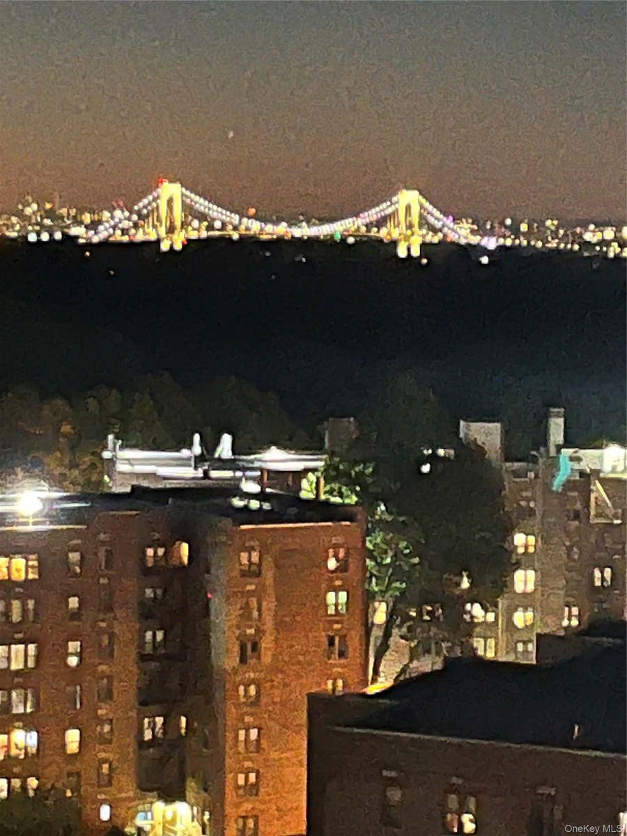 Beautiful nighttime bridge views.