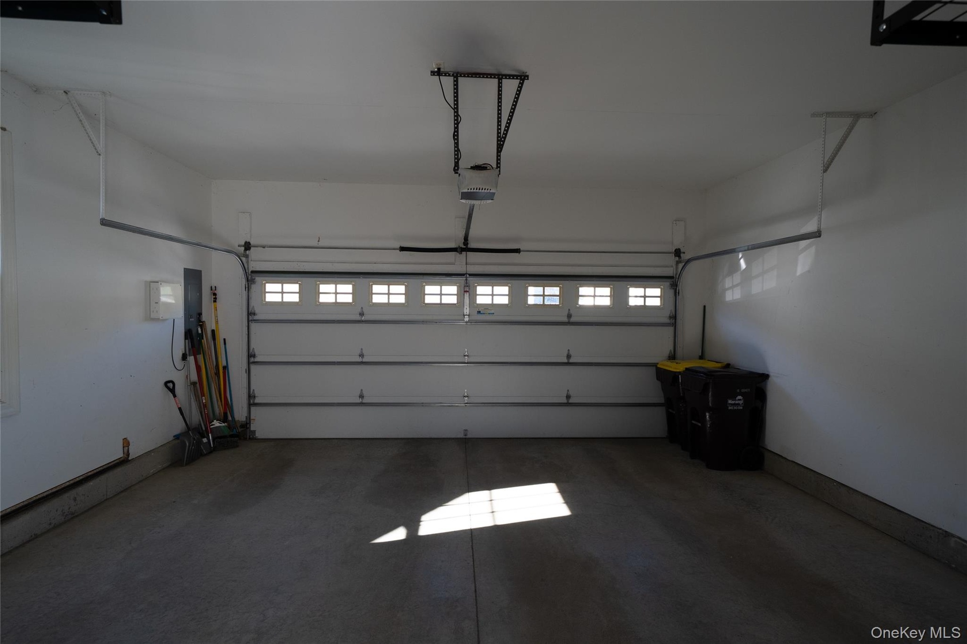 2-car garage with clever off-the-floor storage.  Be sure to check it out when you  visit.