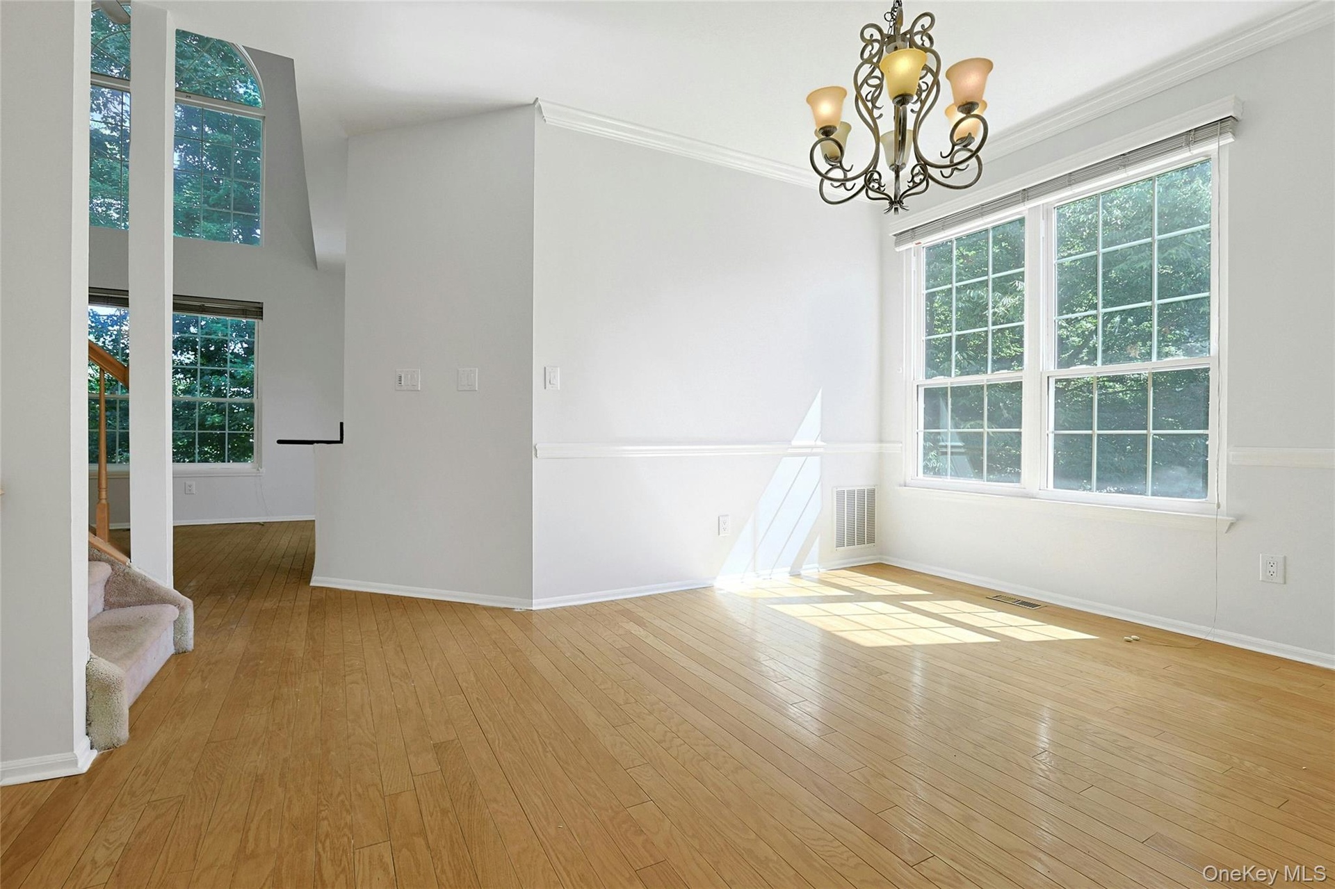 Formal Dining Room with sparkling wood floors