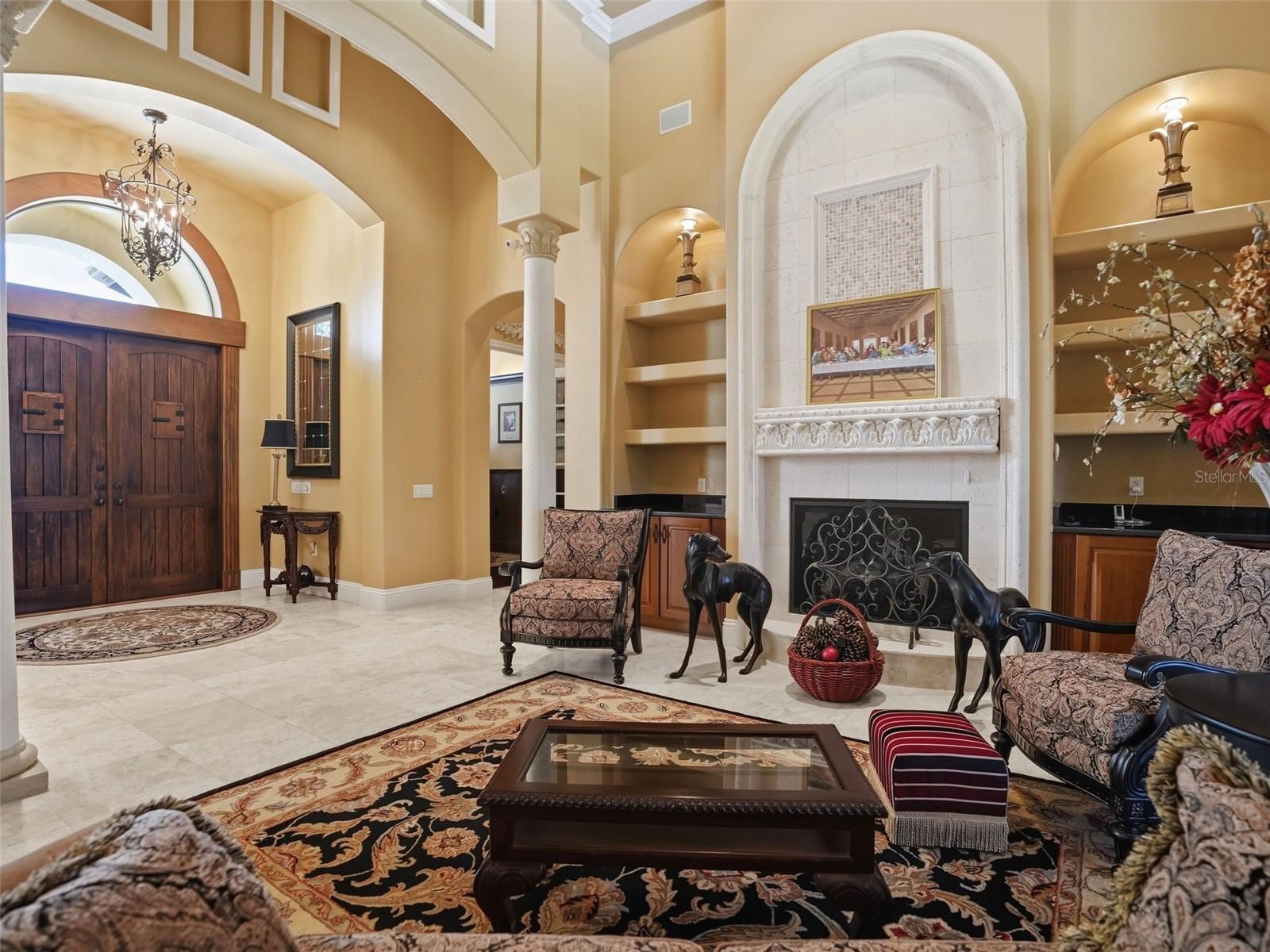 SOARING ceilings with impressive trays double and triple trays! You can't take your eyes off them!
