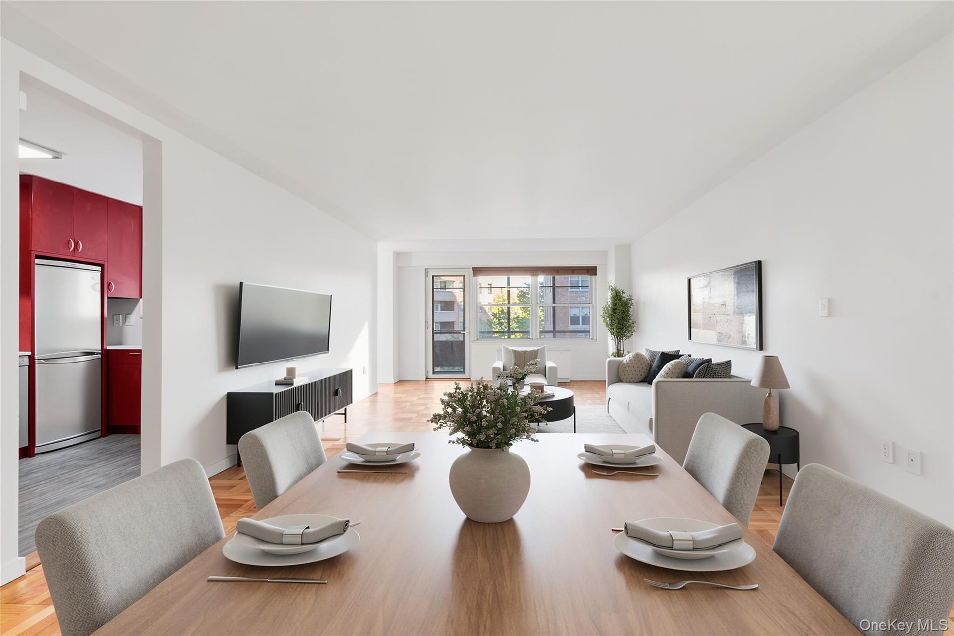 Living/Dining Virtually Staged