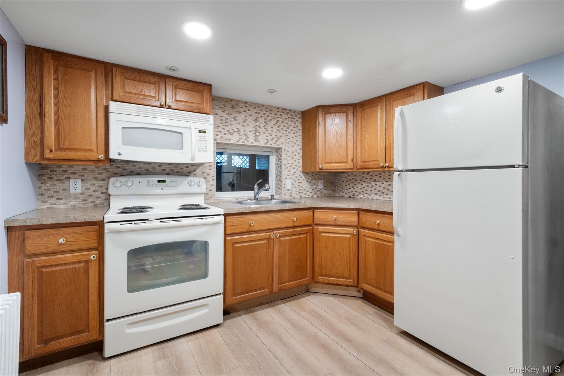 Kitchen area in lower studio area
