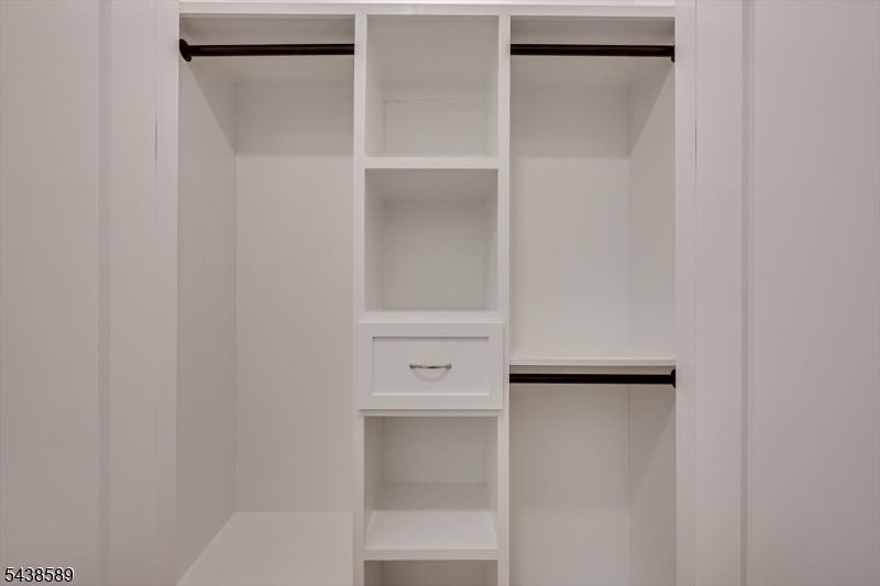 View of custom closets
