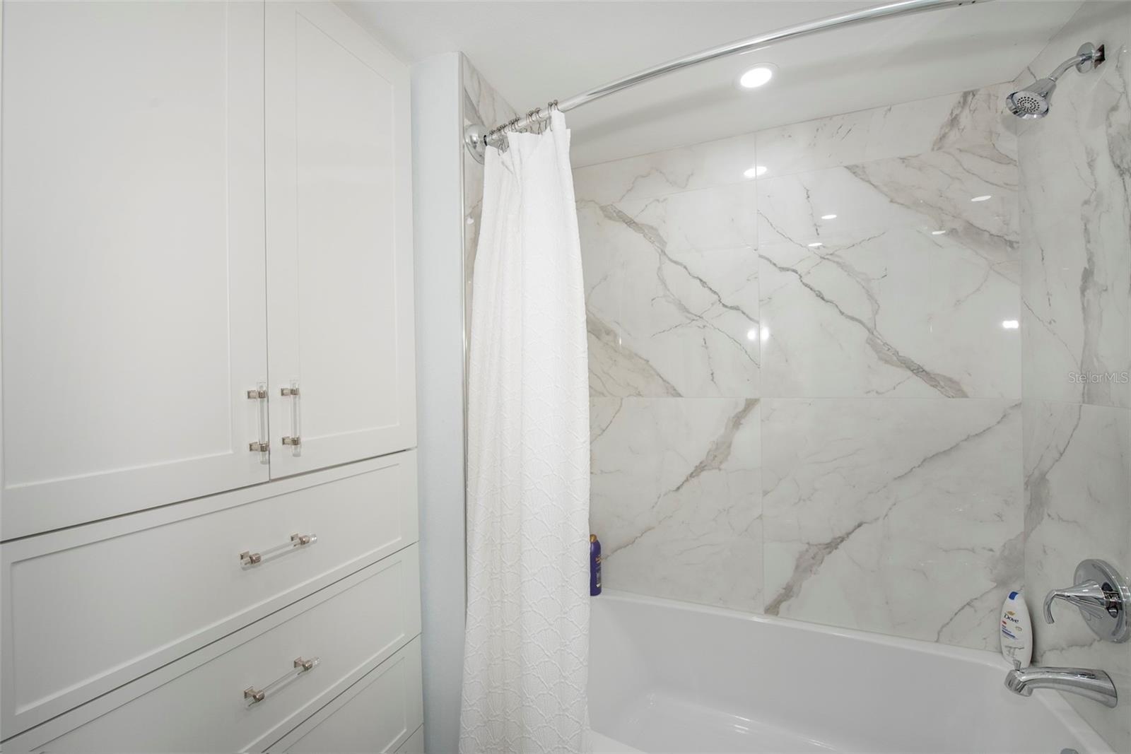 Bathroom II has full closet with drawers