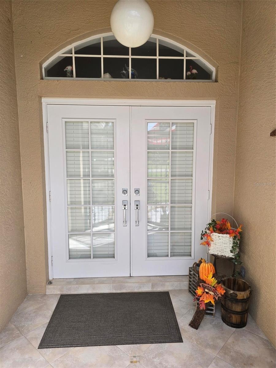 Inside screened front entry. Welcome!