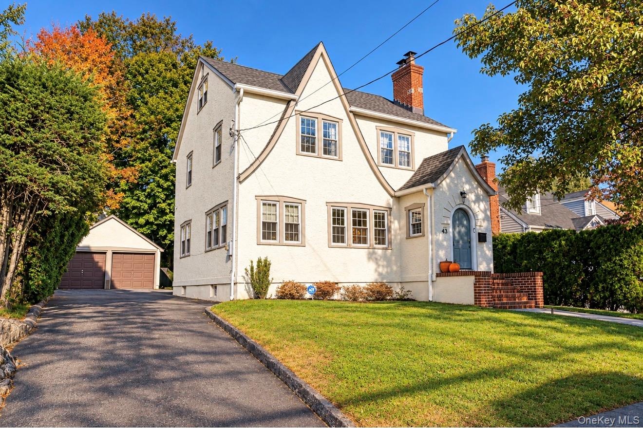 Drive way and 2 car garage