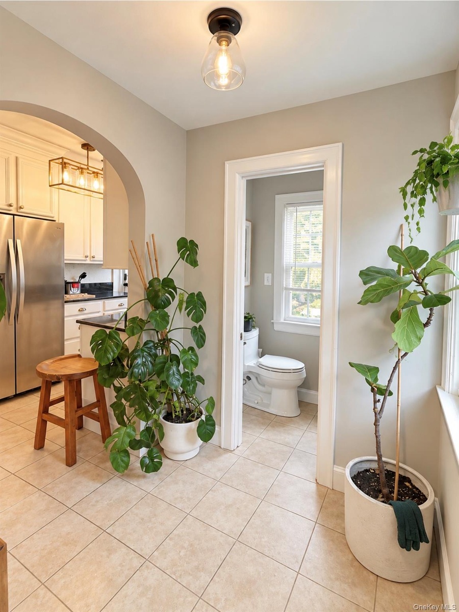 adjacent to kitchen