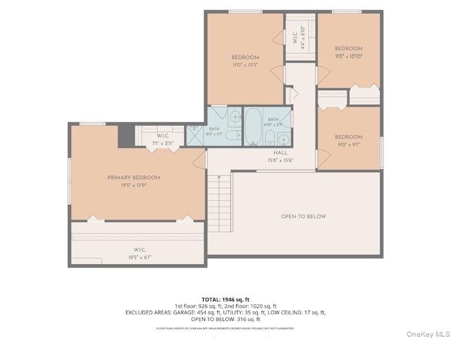 Second Level Floor Plan