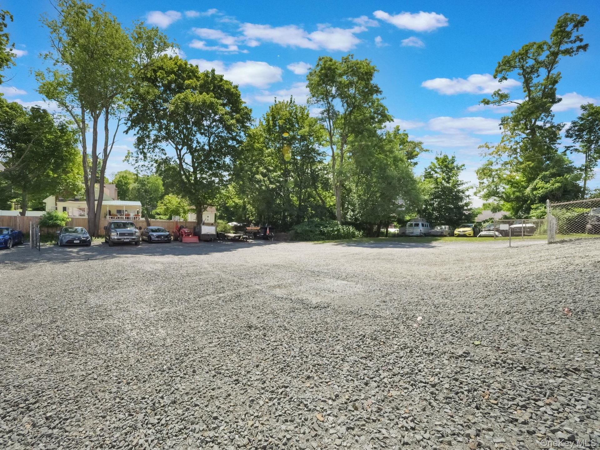View of dirt / gravel Parking Lot