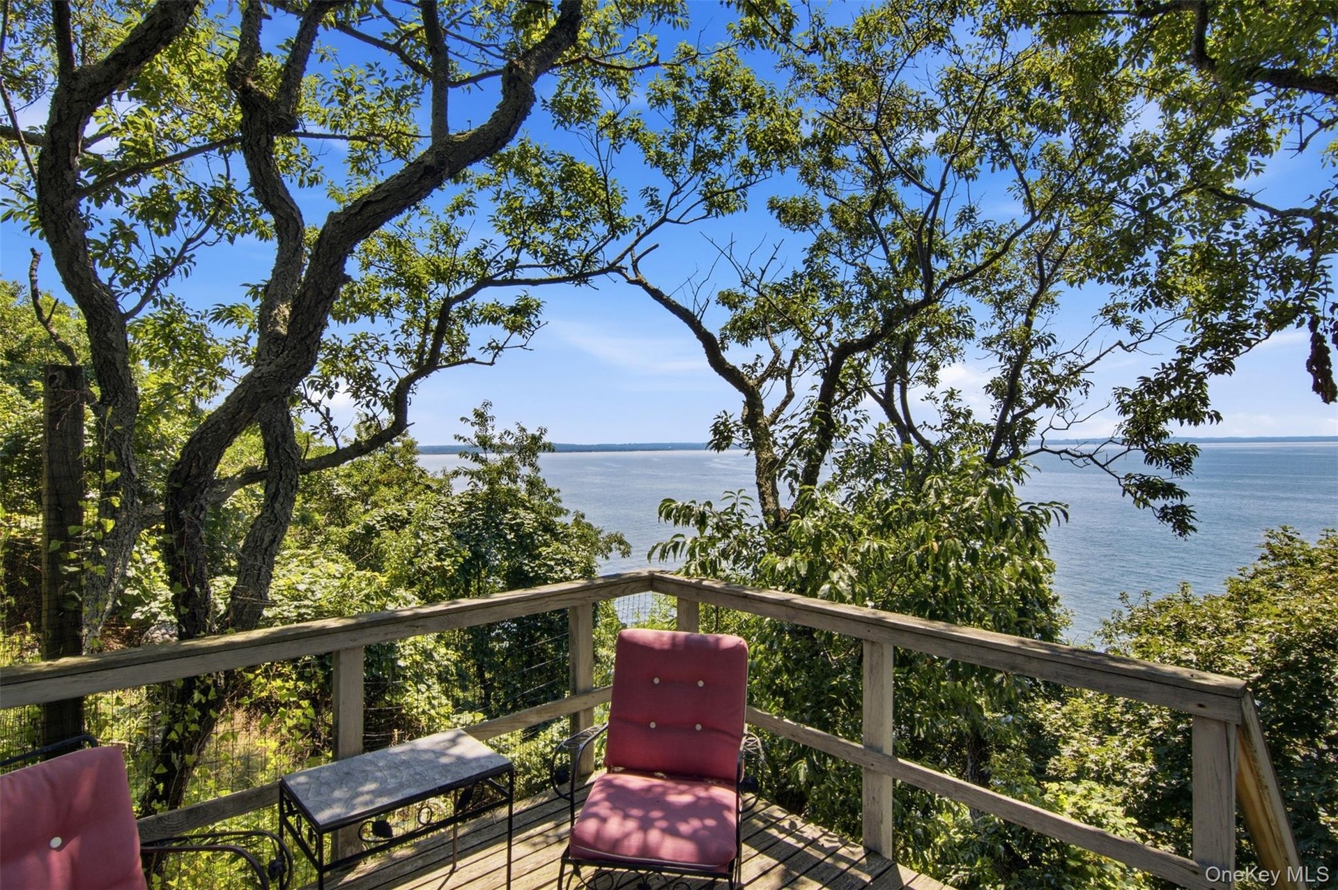 View from perch overlooking LI Sound