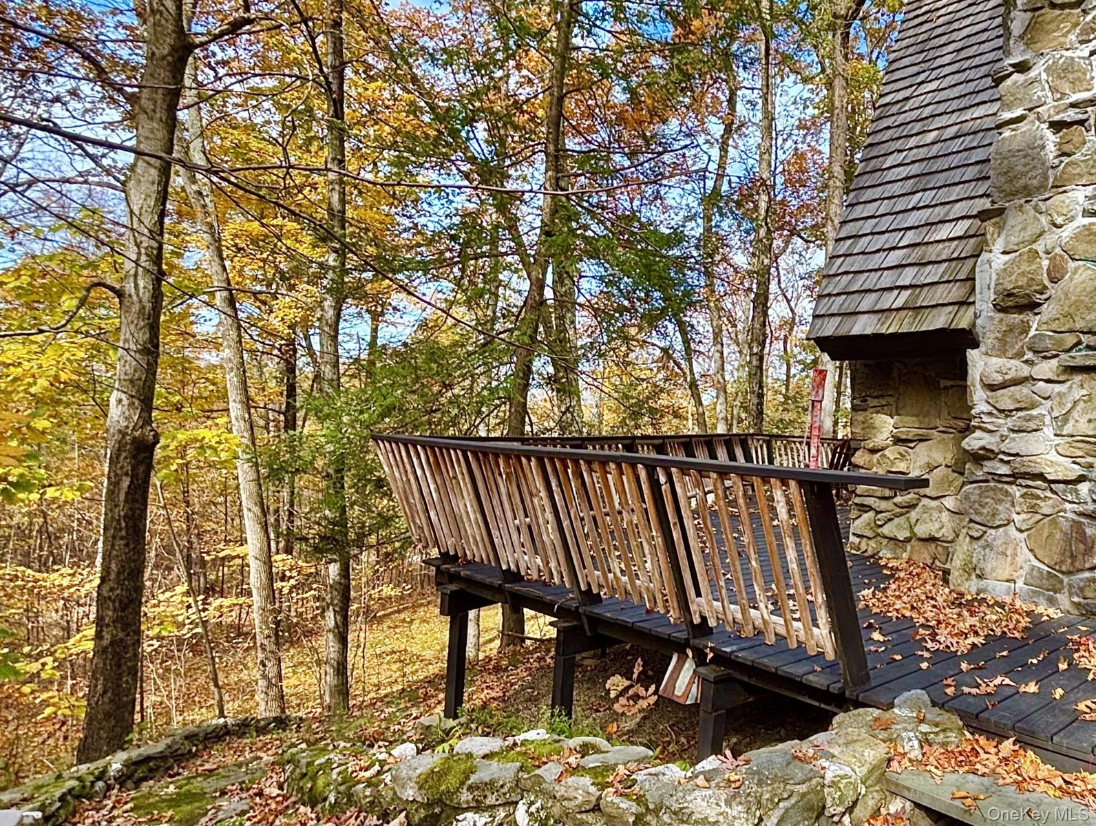 Back deck & woodlands view