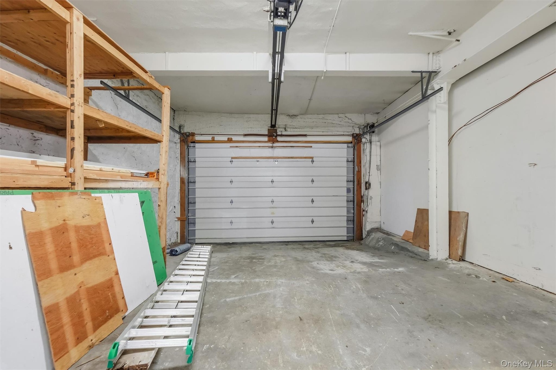 First Floor with overhead garage door