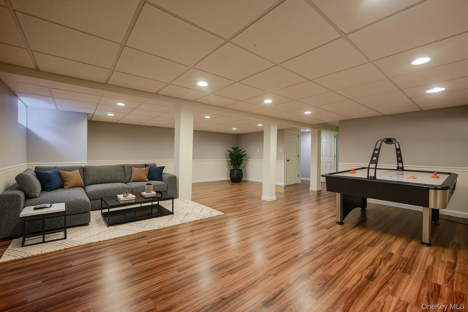 AI staging in basement