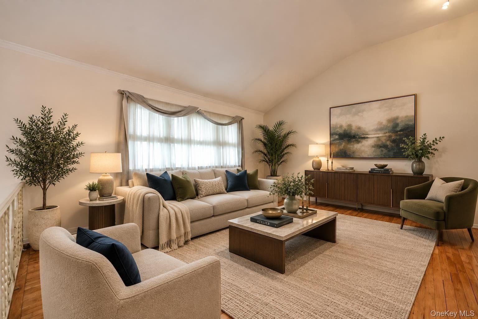 AI Staged Living Room