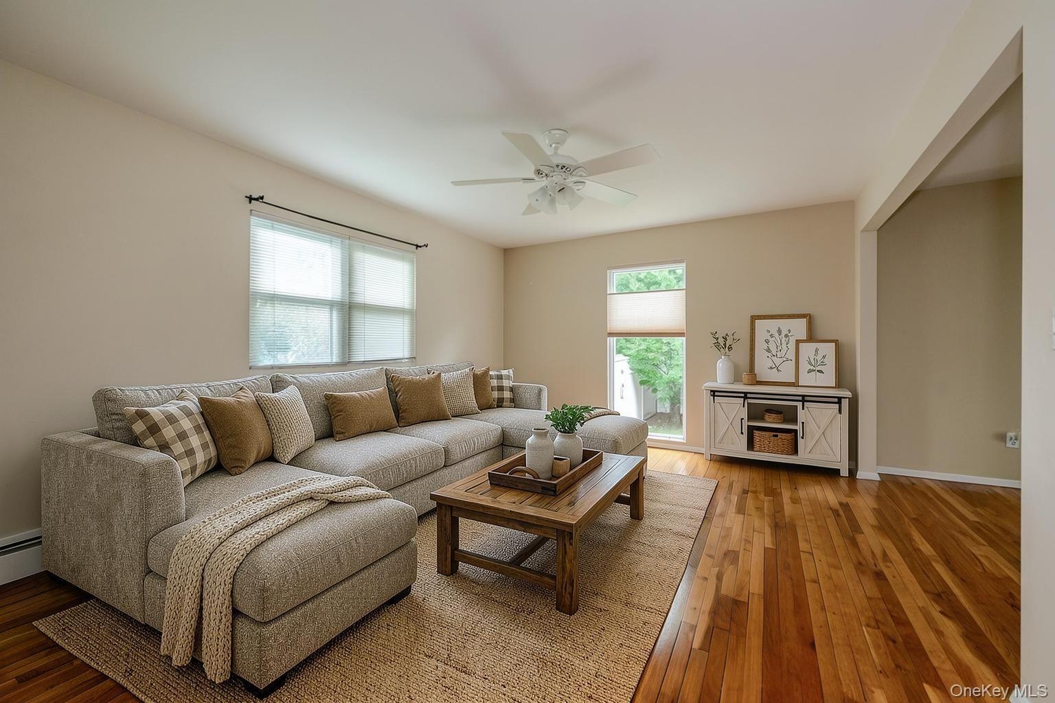AI Staging in Living Room