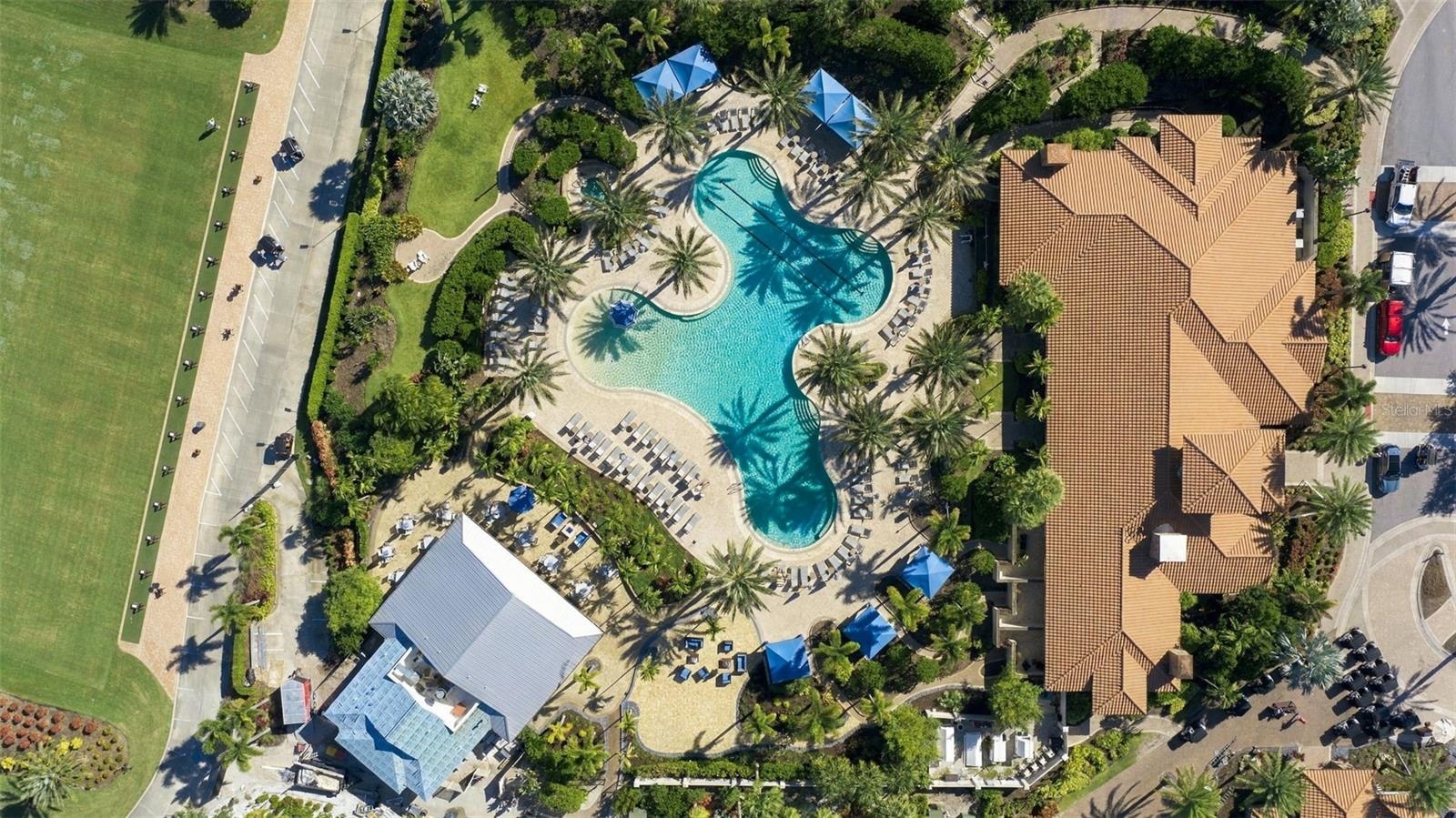 Resort living from overhead