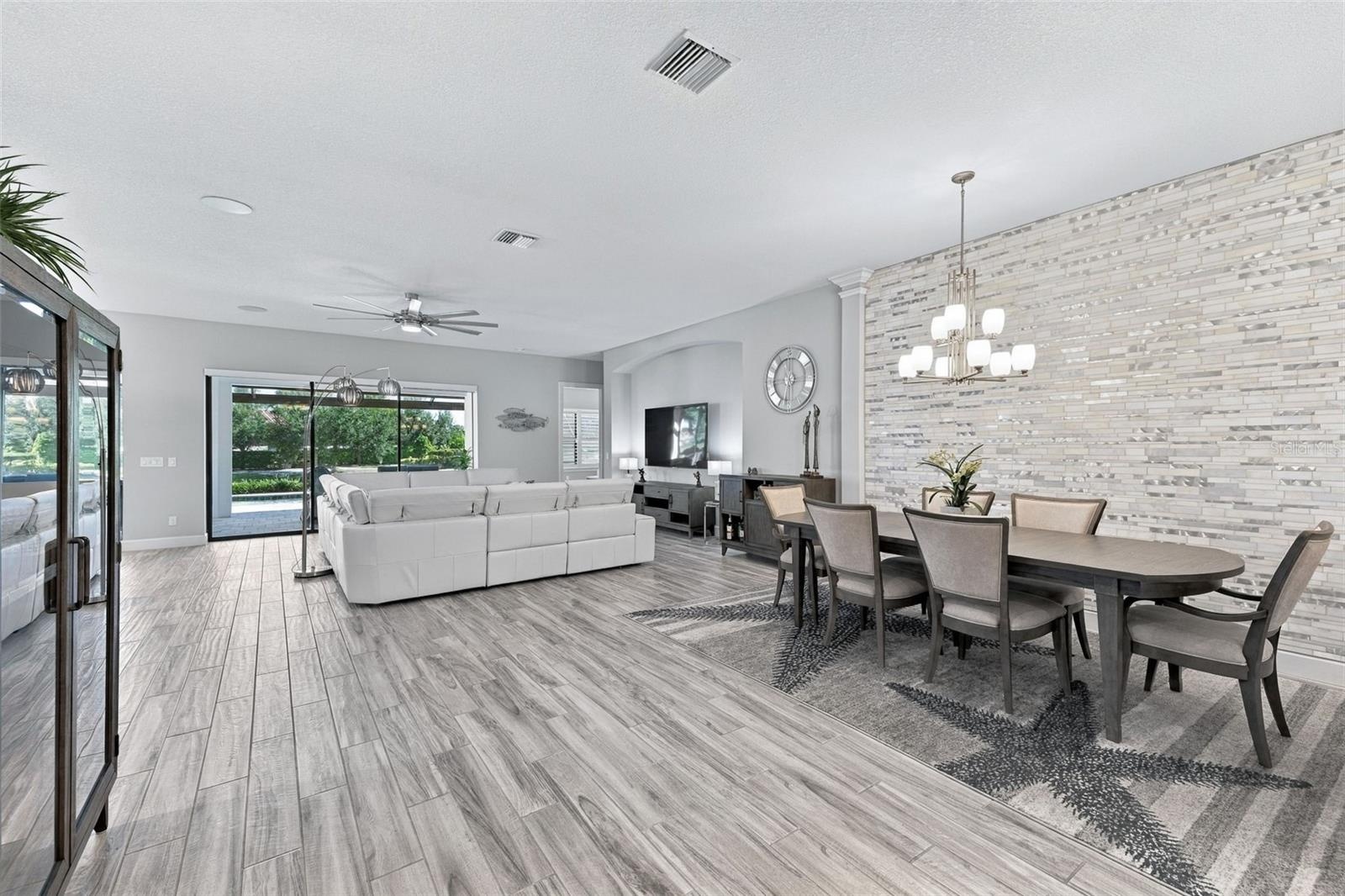 Living Room and Dining Room