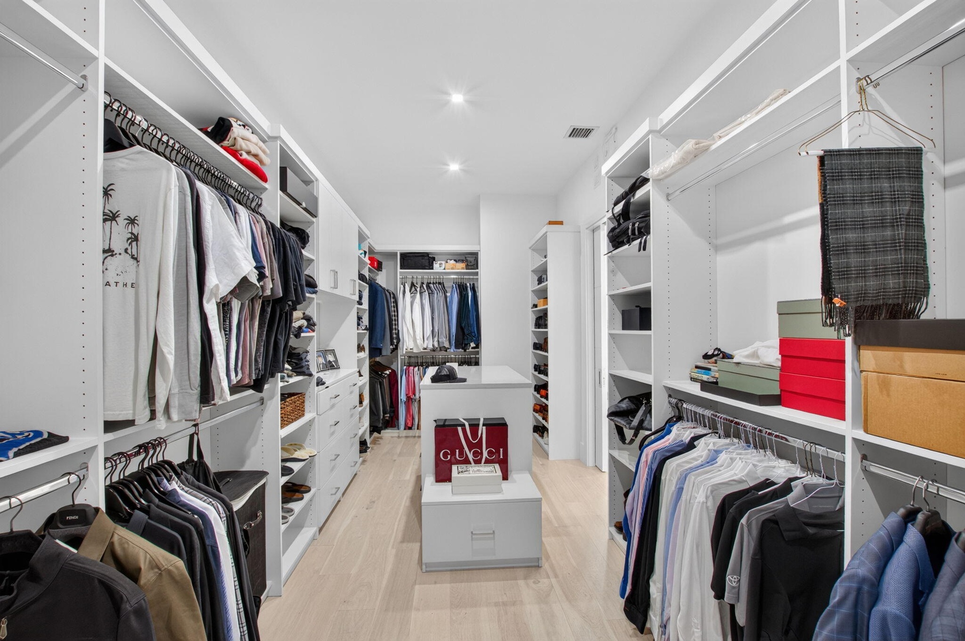 TIME TO GO SHOPPING TO FILL THIS X-LARGE CLOSET!