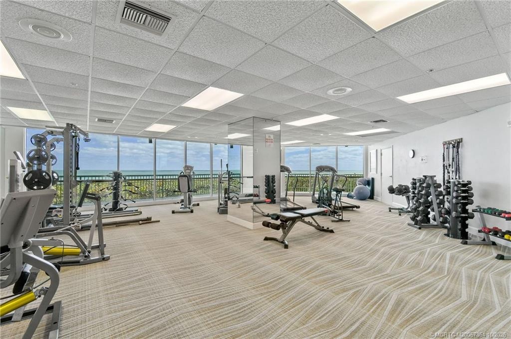 Enjoy working out with spectacular Atlantic Ocean views in the community fitness center, equipped with cardio machines, strength-training equipment, a