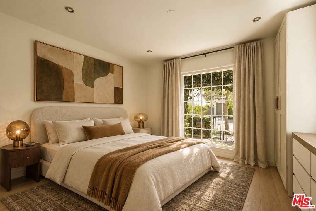Guest bed-virtually staged