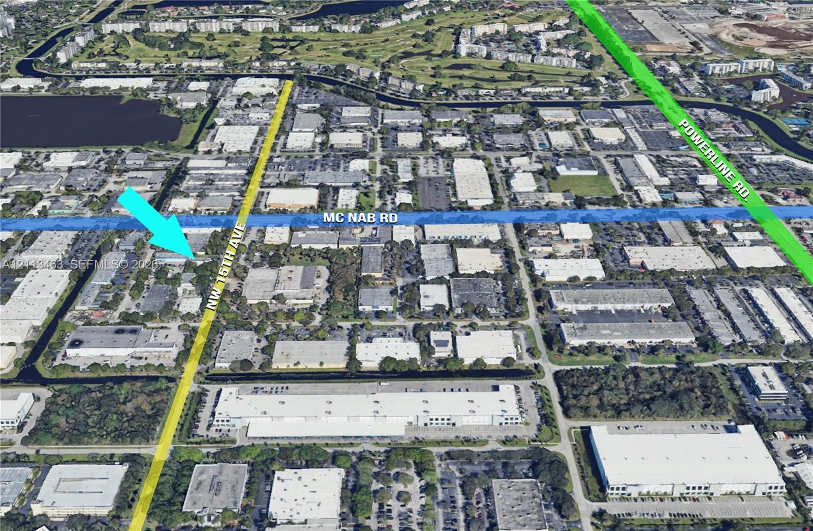 Aerial Site Map. Illustrating the physical location of the property relative to regional transit corridors