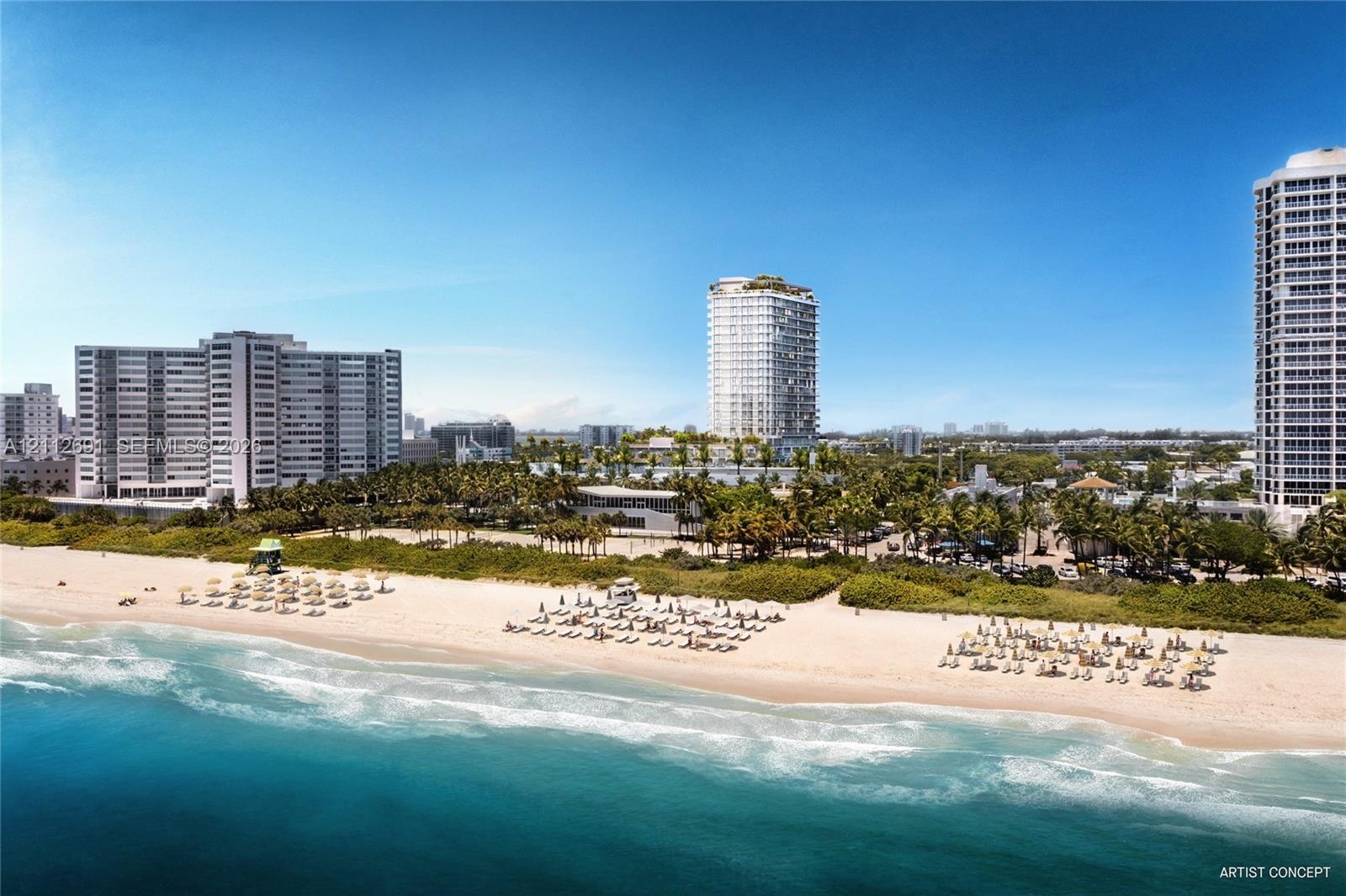 Coastal beachfront location featuring an expansive shoreline, natural dunes, and mature tropical landscaping