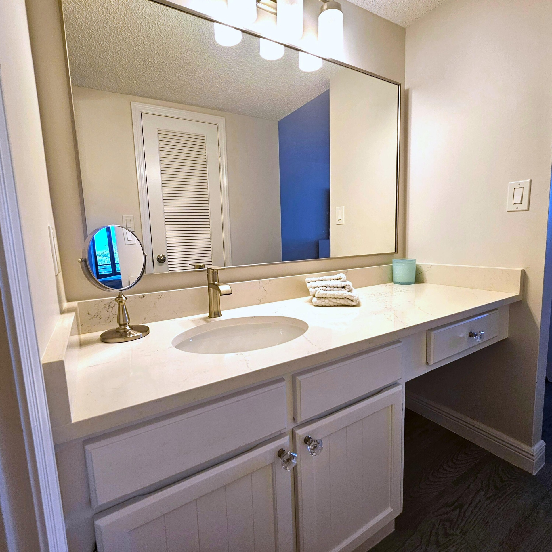 Master Vanity Counter opposite walk-in closet