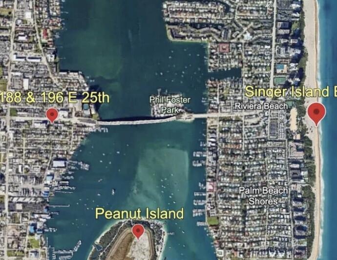 Excellent Location close to singer island, peanut Island, inlet and port.