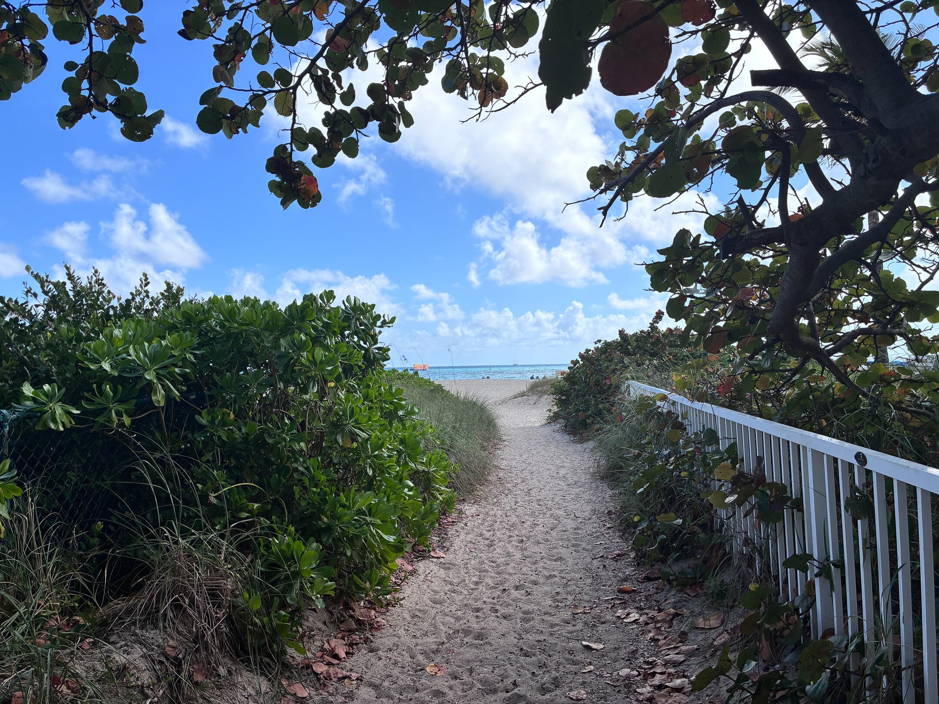 direct beach access