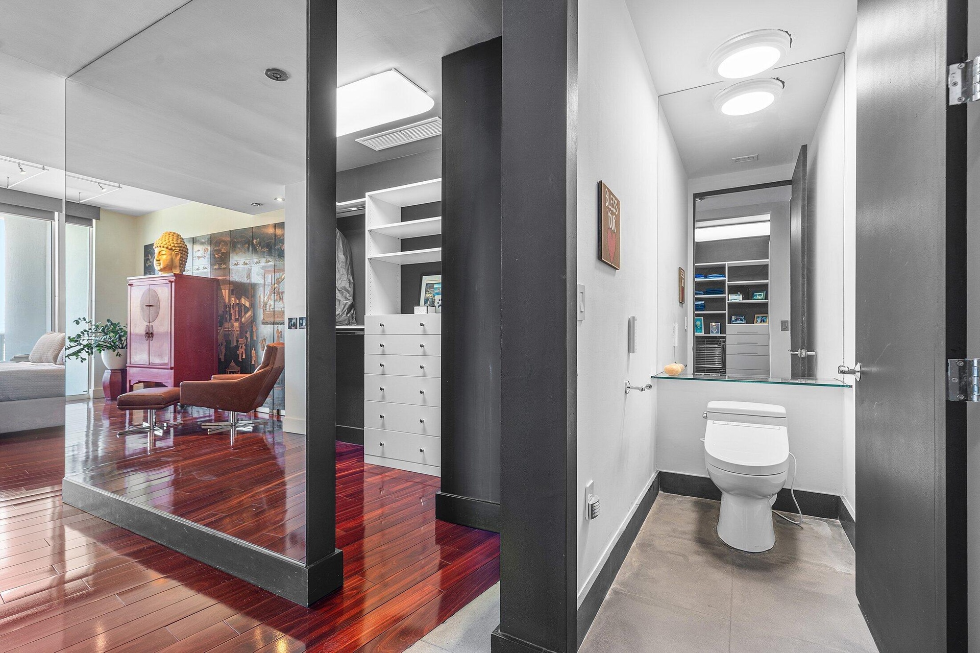 Primary Suite - Closet 2 and Toilet Room