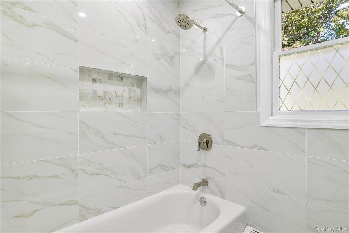 Updated Hall Full  Bath